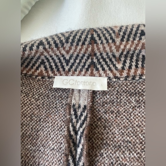 GC Fontura, Chevron cardigan blazer, 100% wool - Picture 3 of 4